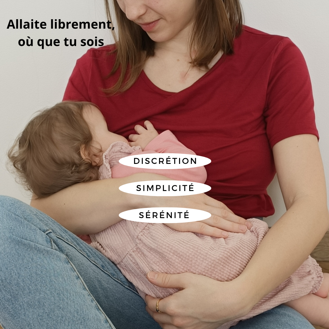 Le t-shirt pour allaiter facilement, même en public