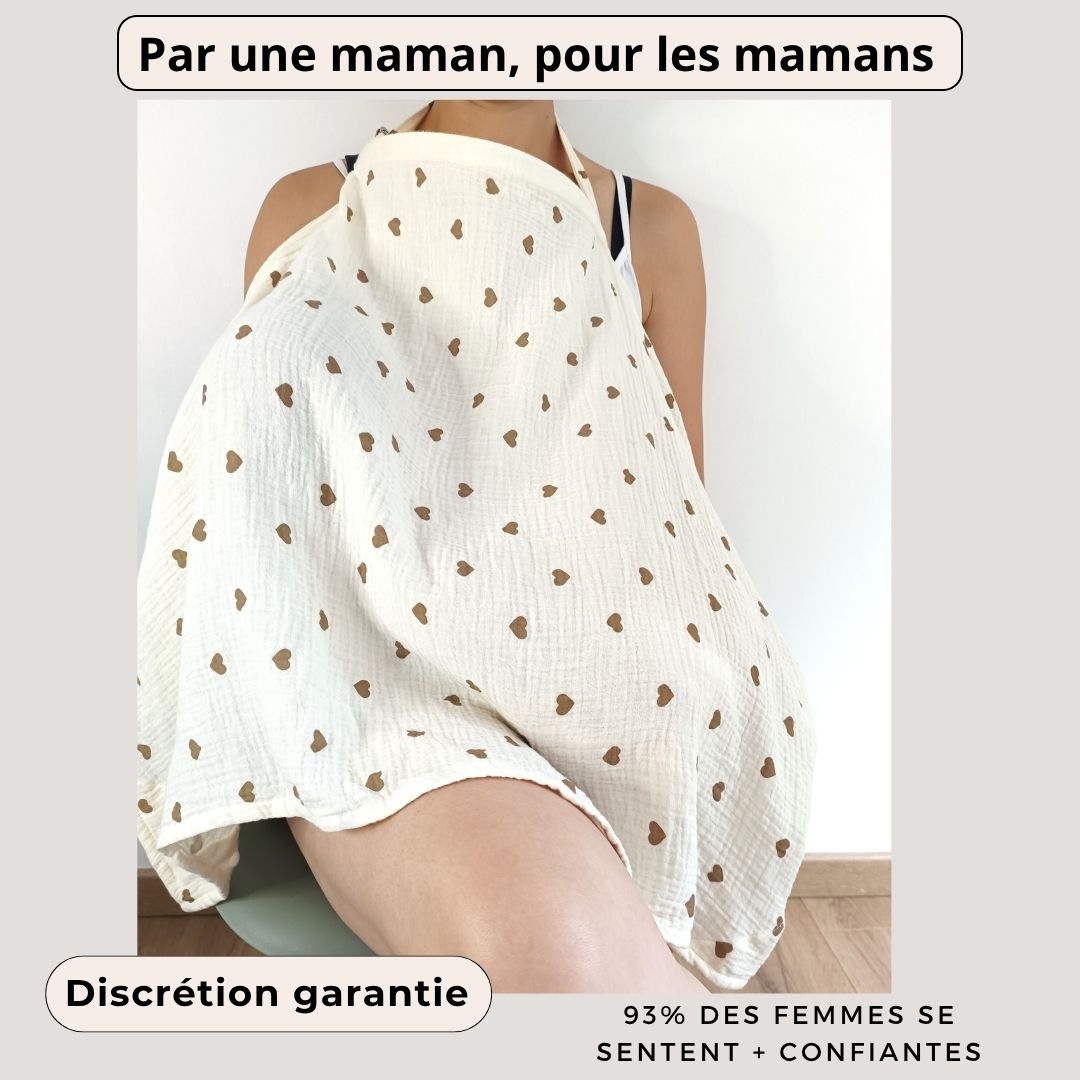Cape d'Allaitement - Ta Bulle de Sérénité en Gaze de Coton