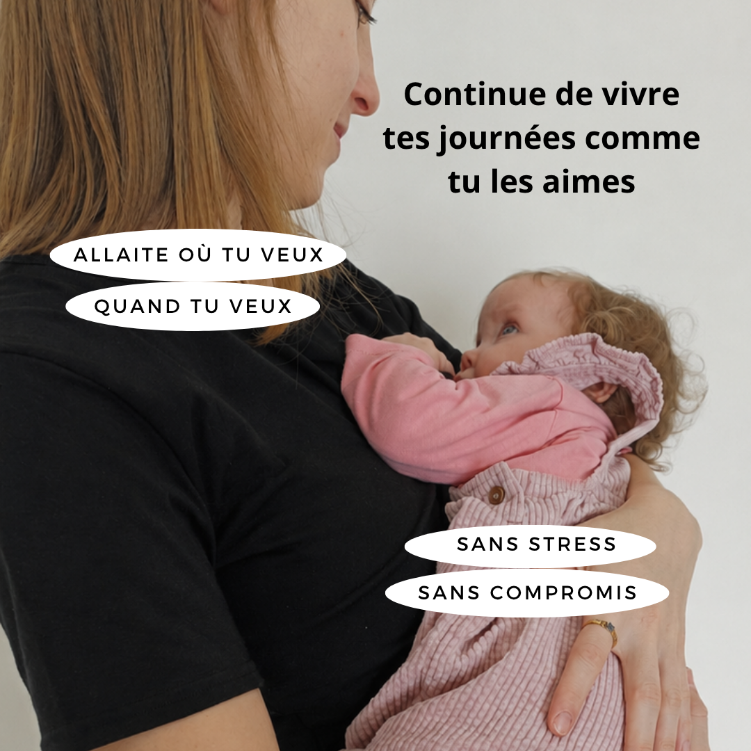 Le t-shirt pour allaiter facilement, même en public