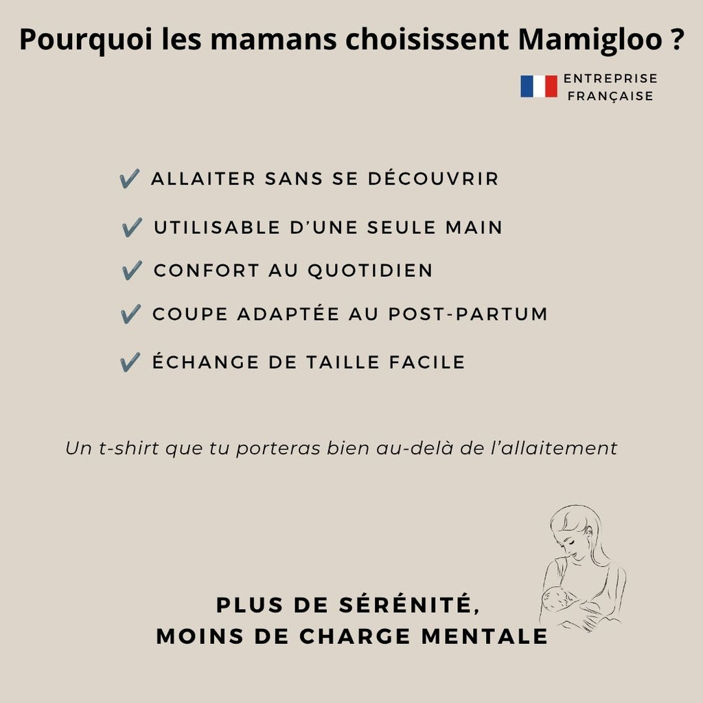 Le t-shirt pour allaiter facilement, même en public