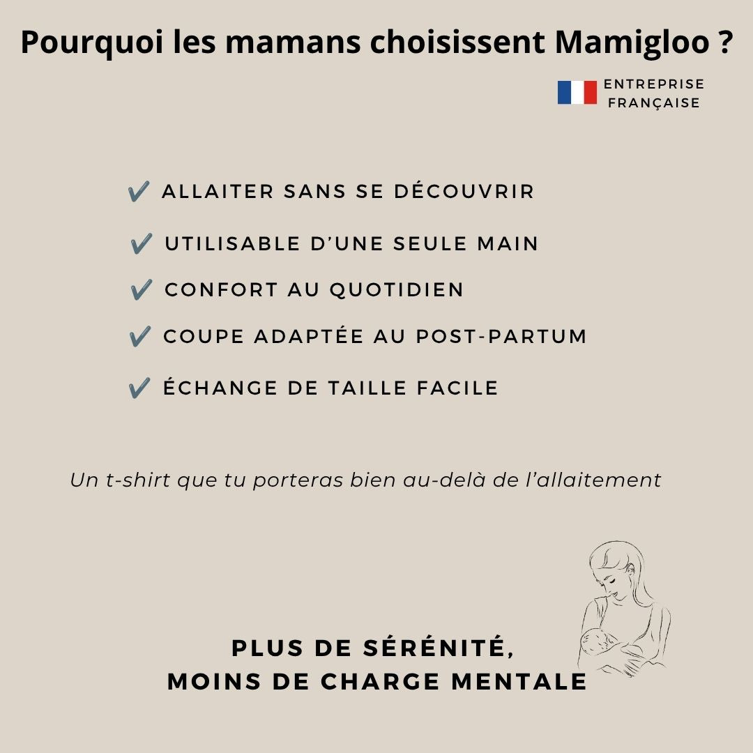 Le t-shirt pour allaiter facilement, même en public