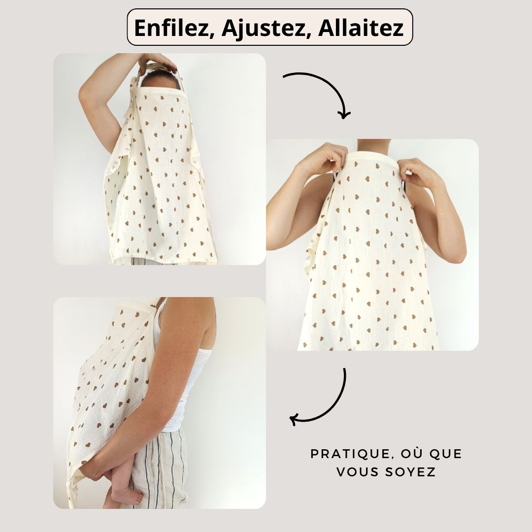 Cape d'Allaitement - Ta Bulle de Sérénité en Gaze de Coton