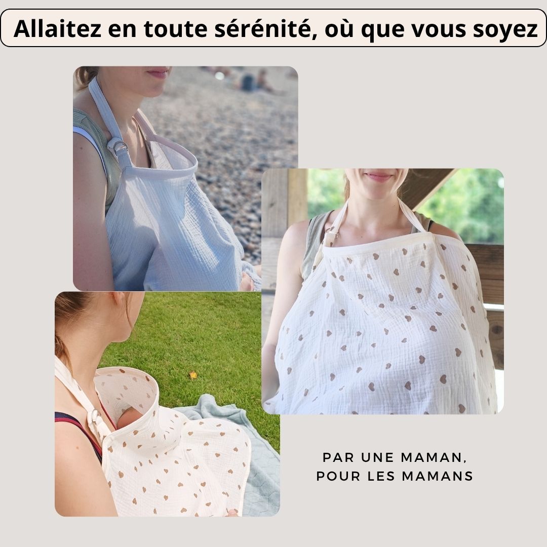 Cape d'Allaitement - Ta Bulle de Sérénité en Gaze de Coton